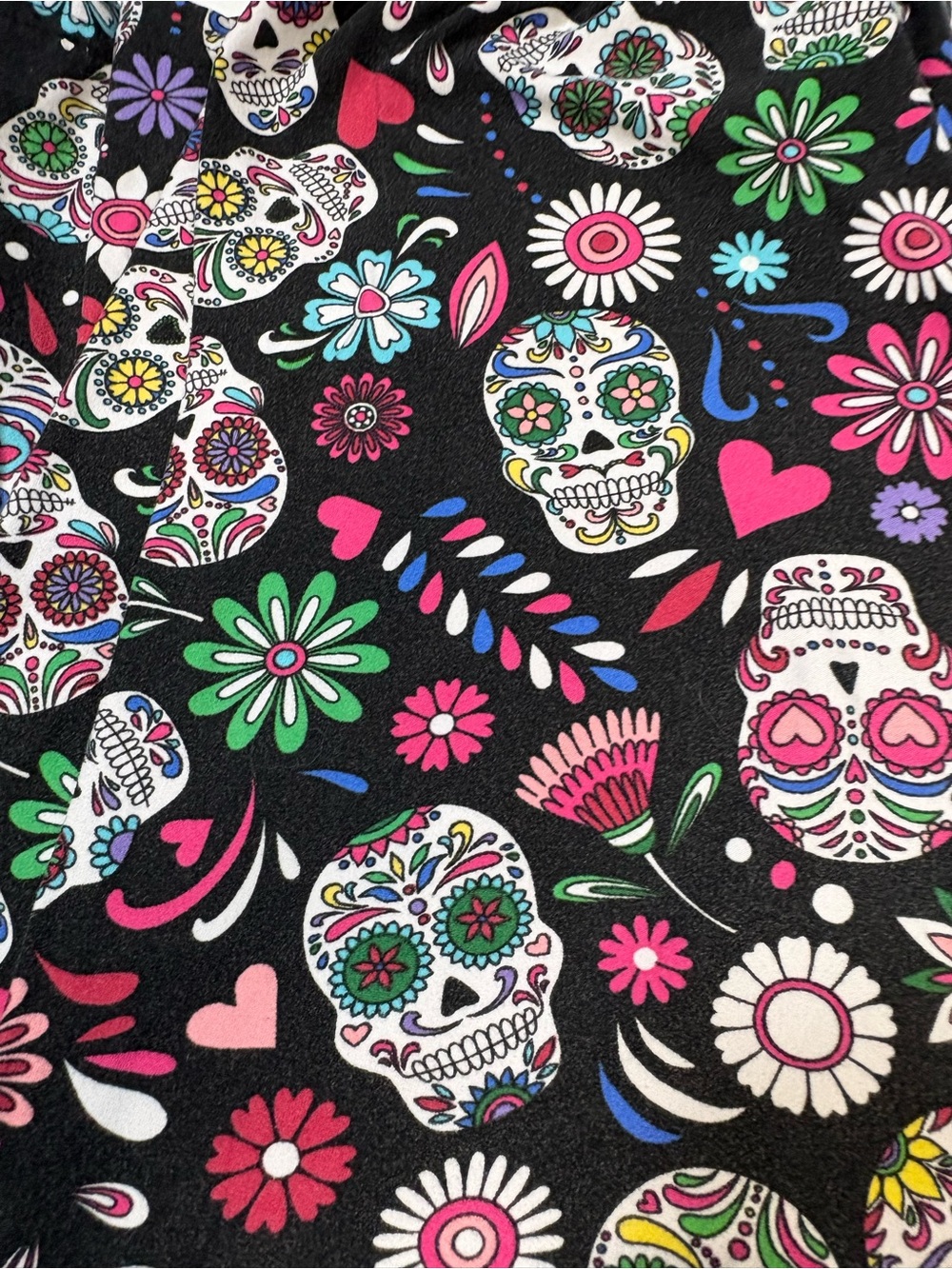 5/$15 Sugar Skulls Leggings Bobbie Brooks Size Large